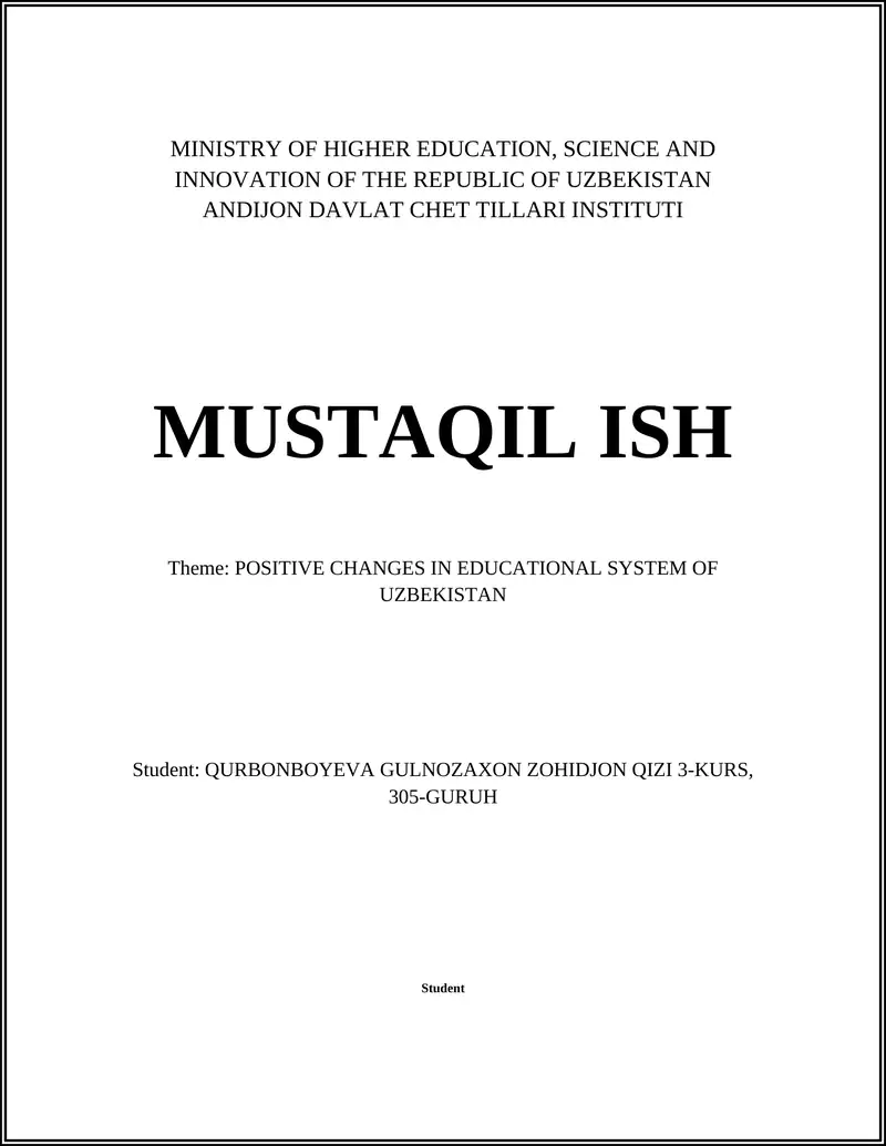 Curriculum Modernization 1