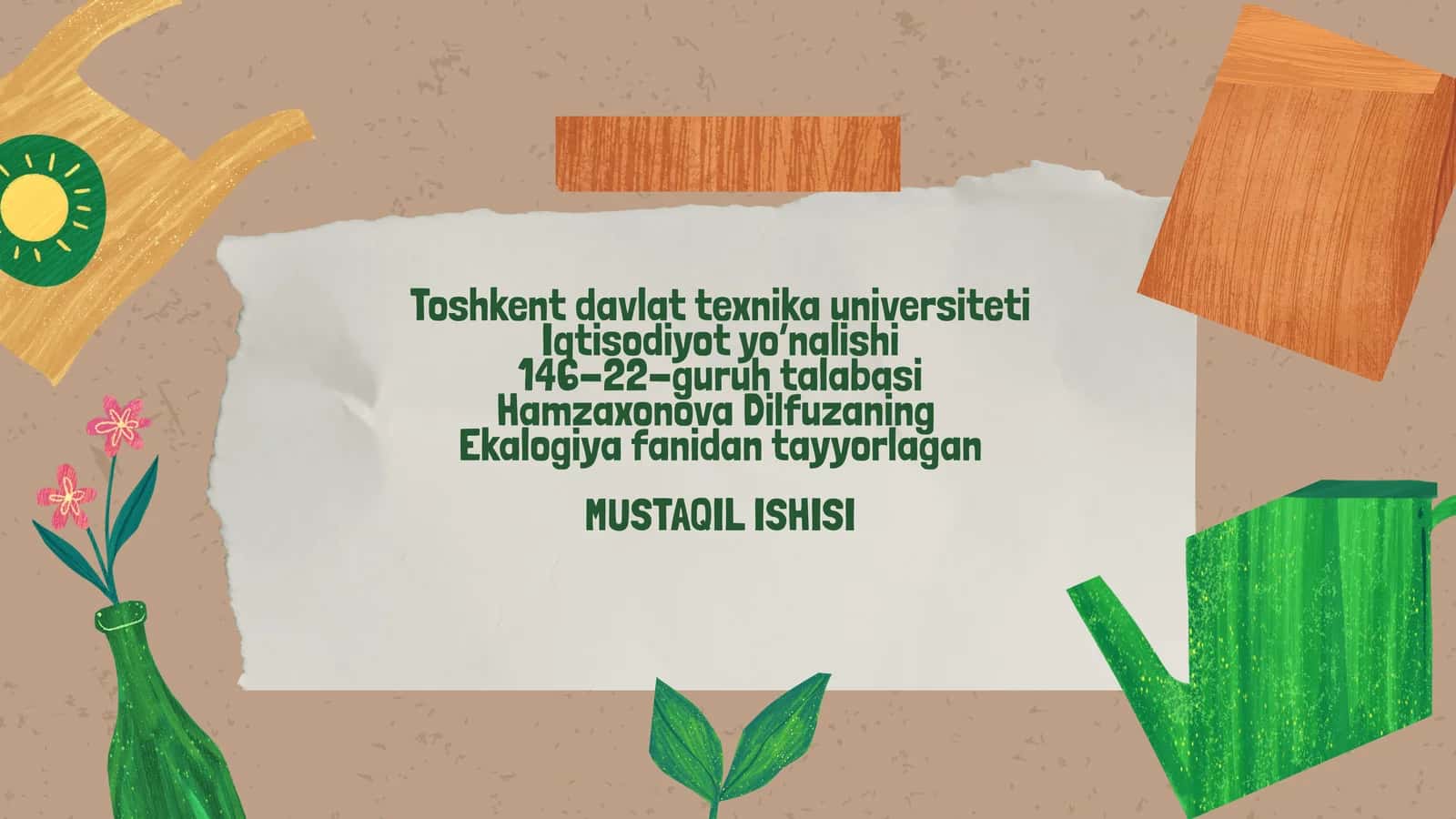 Ekologik marketingning asosiy tushunchalari va maqsadlari 1