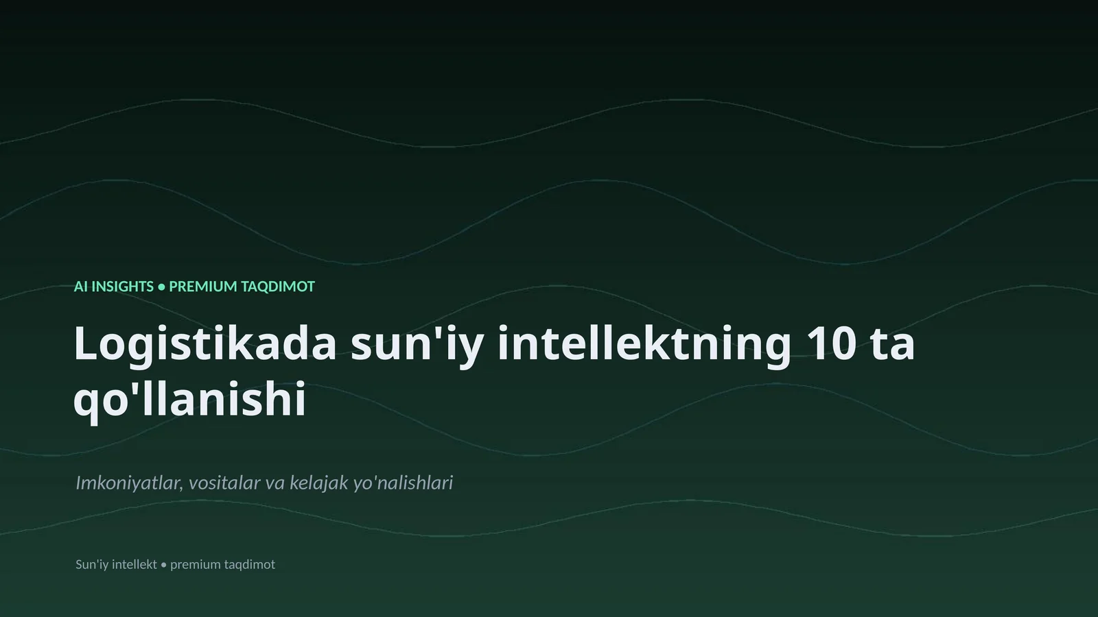 AI INSIGHTS • PREMIUM TAQDIMOT 1