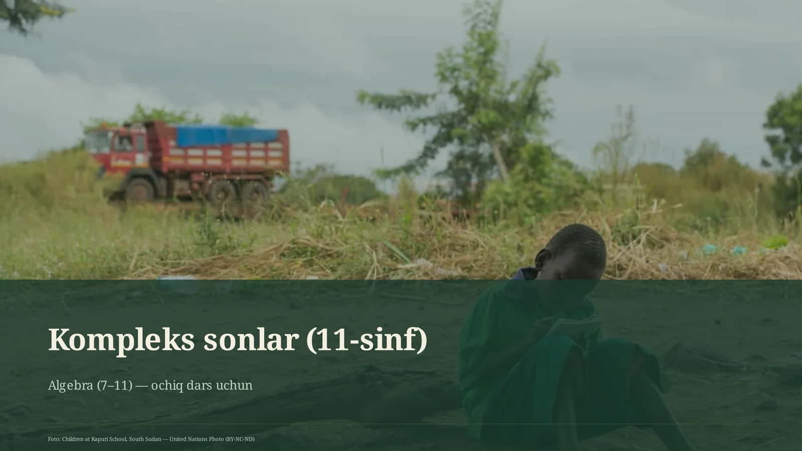 Kompleks sonlar (11-sinf) 1