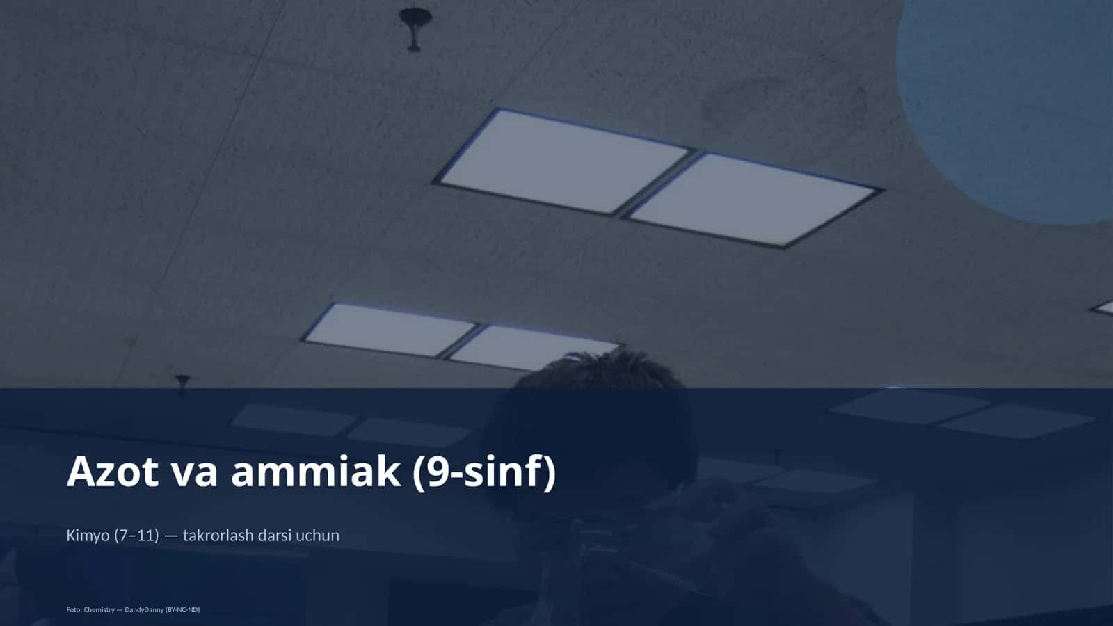 Azot va ammiak (9-sinf) 1