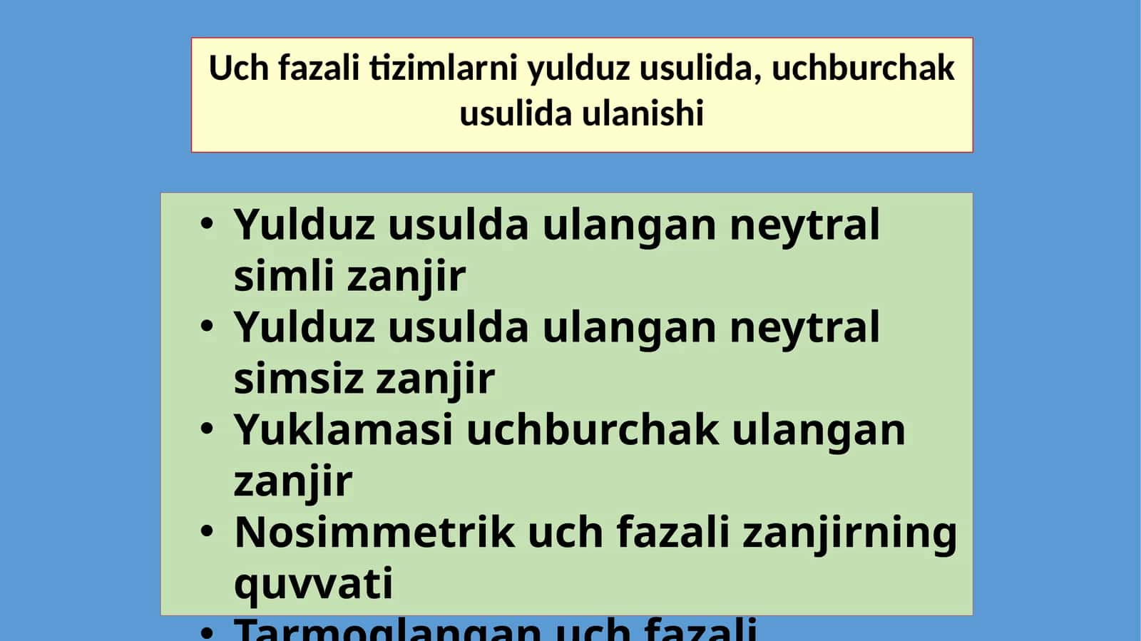 Uchfazalit zimlar 1
