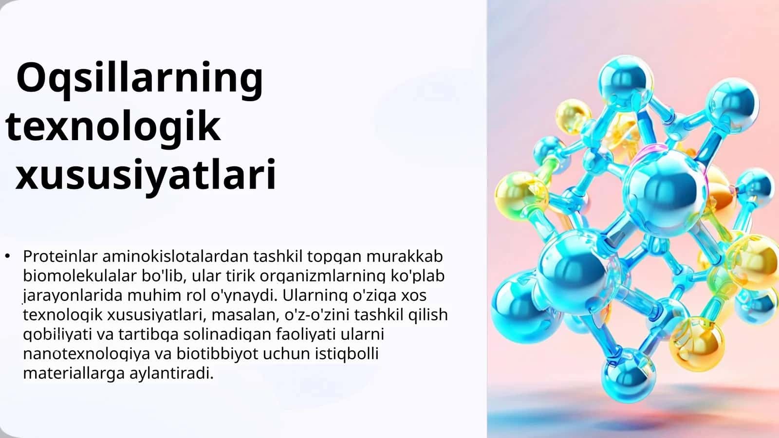 Oqsillarning texnologik   xususiyatlari 1
