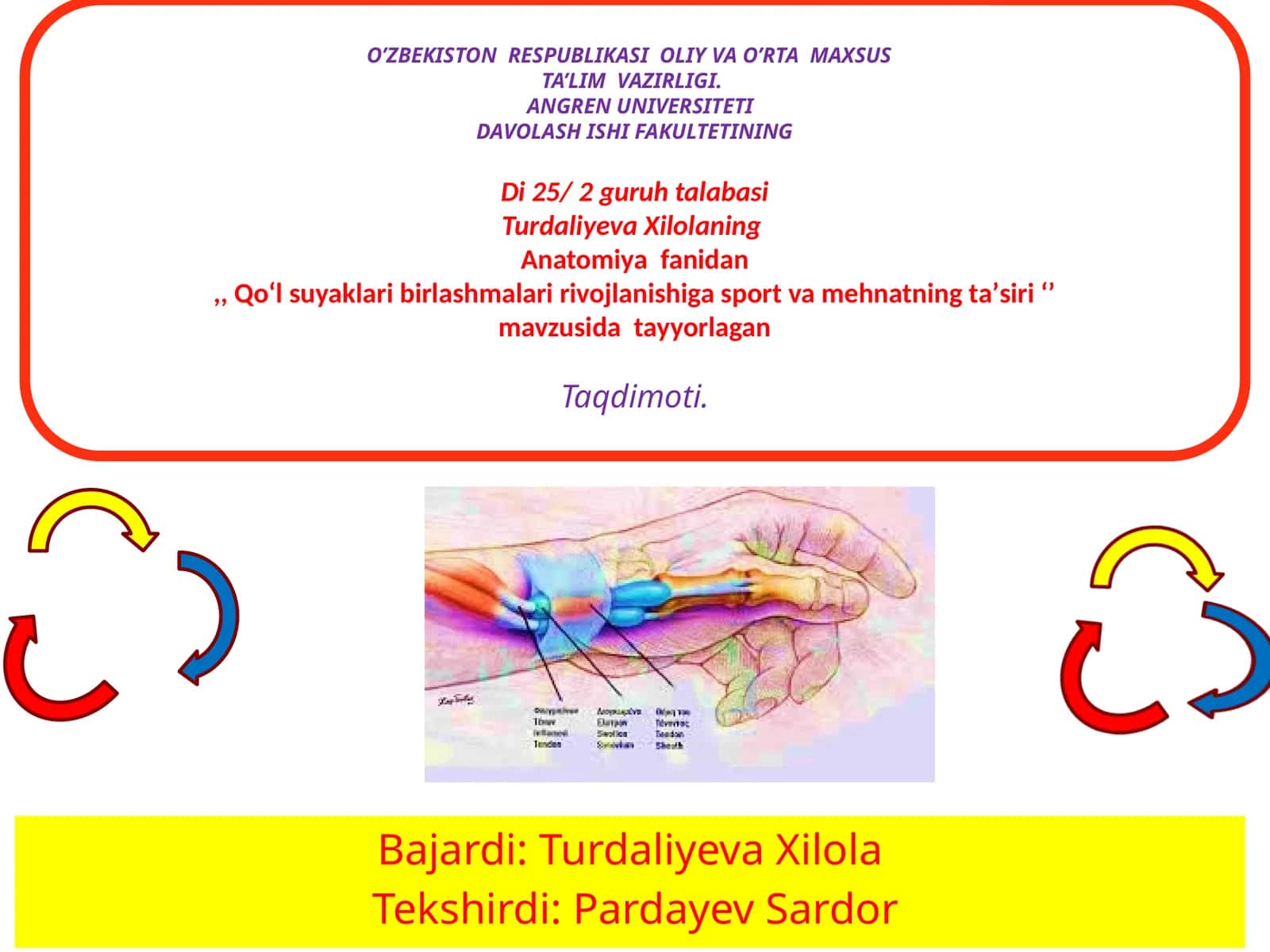 Davolash Ishi TurdaliyevaXilola 1