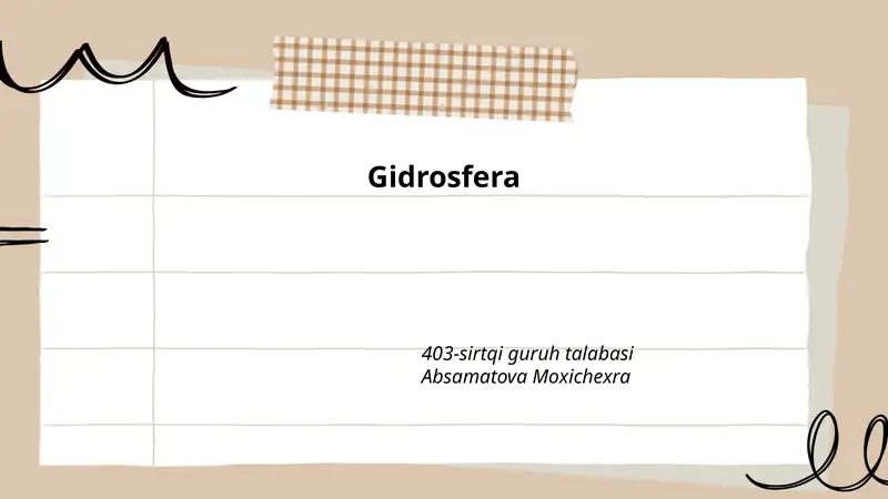 Gidrosfera 1