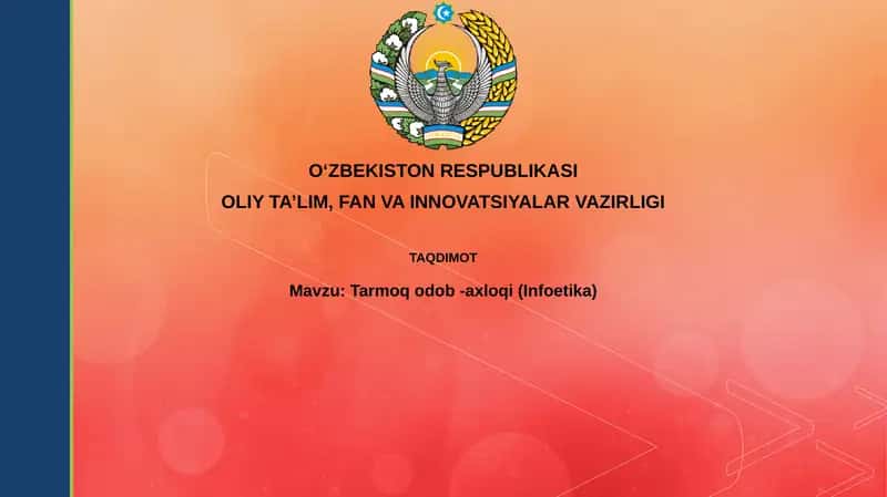 Tarmoqodob-axloqi(Infoetika) 1