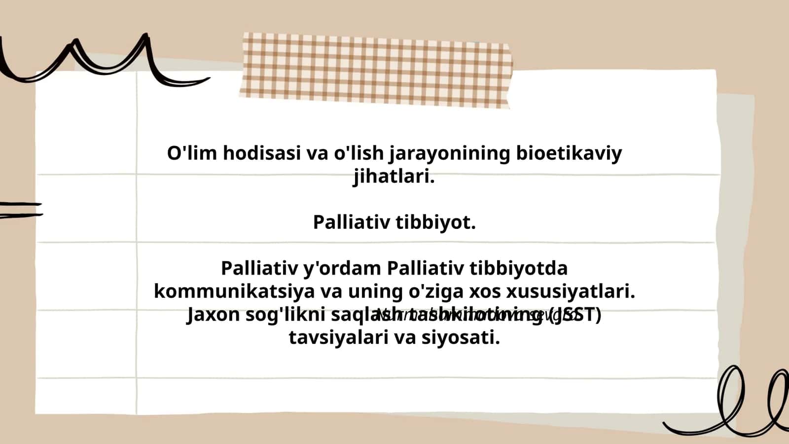 O'lim hodisasi va o'lish jarayonining bioetikaviy jihatlari 1
