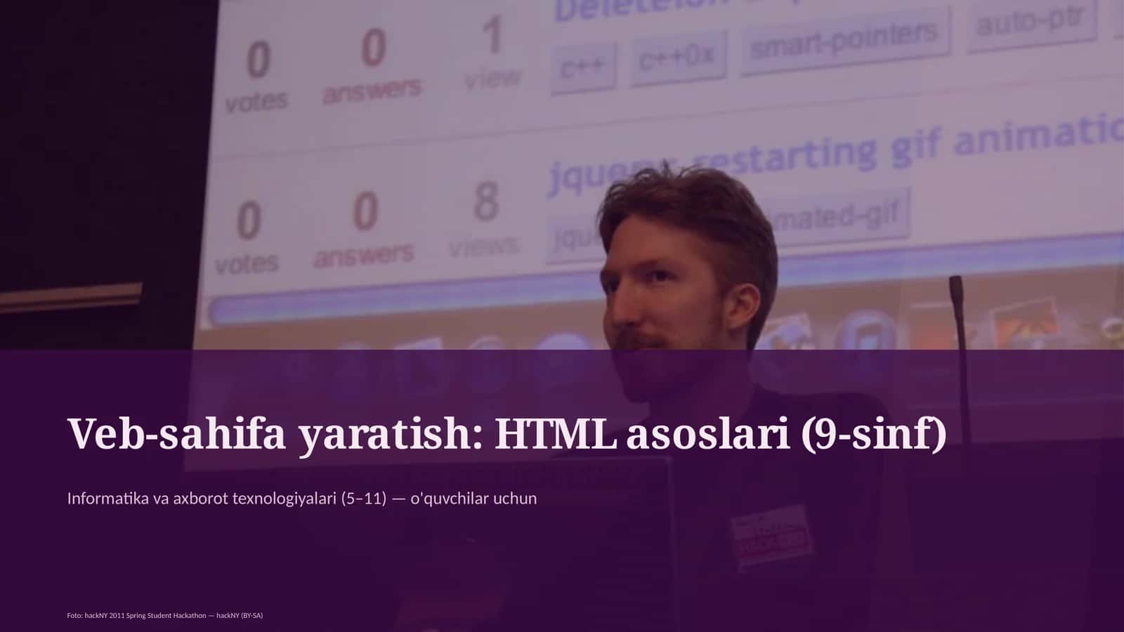 HTML asoslari (9-sinf) 1