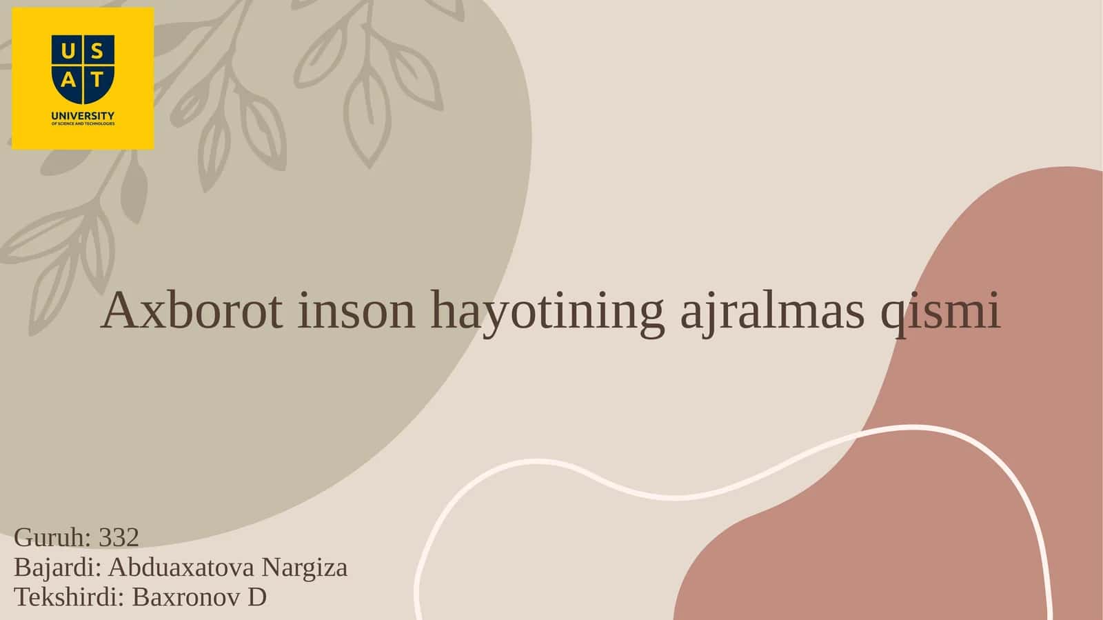 Axborotinsonhayotiningajralmasqismi 1