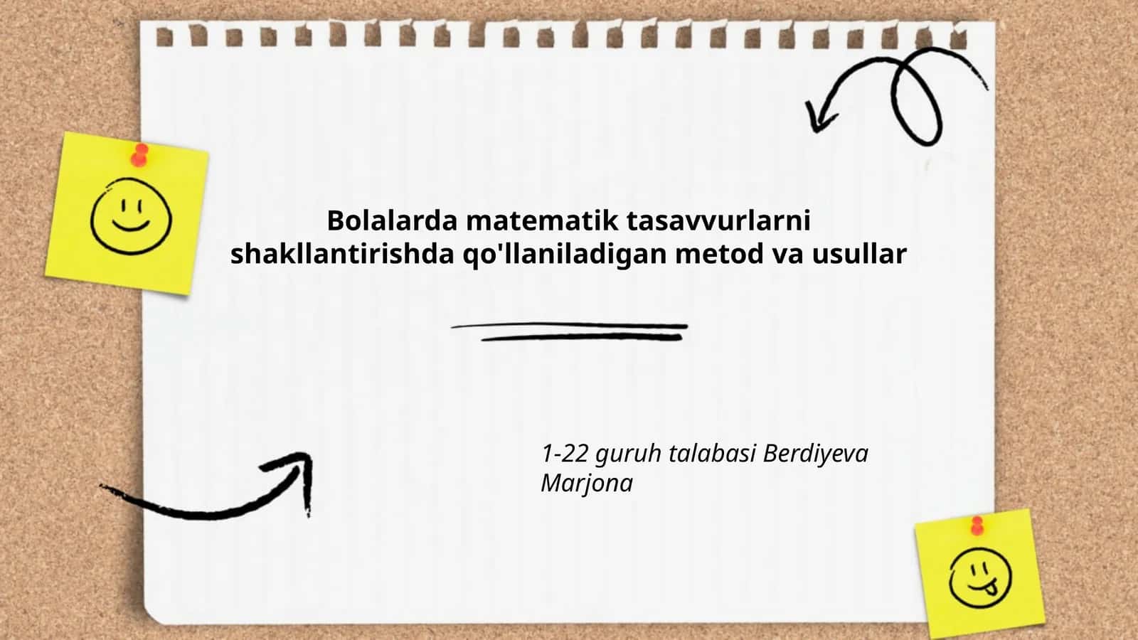 Bolalarda matematik tasavvurlarni shakllantirishda qo'llaniladigan metod va usullar 1