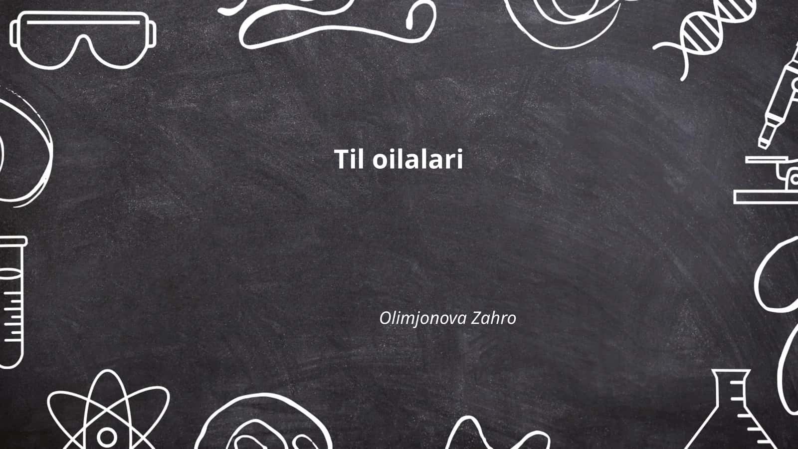 Til oilalari 1