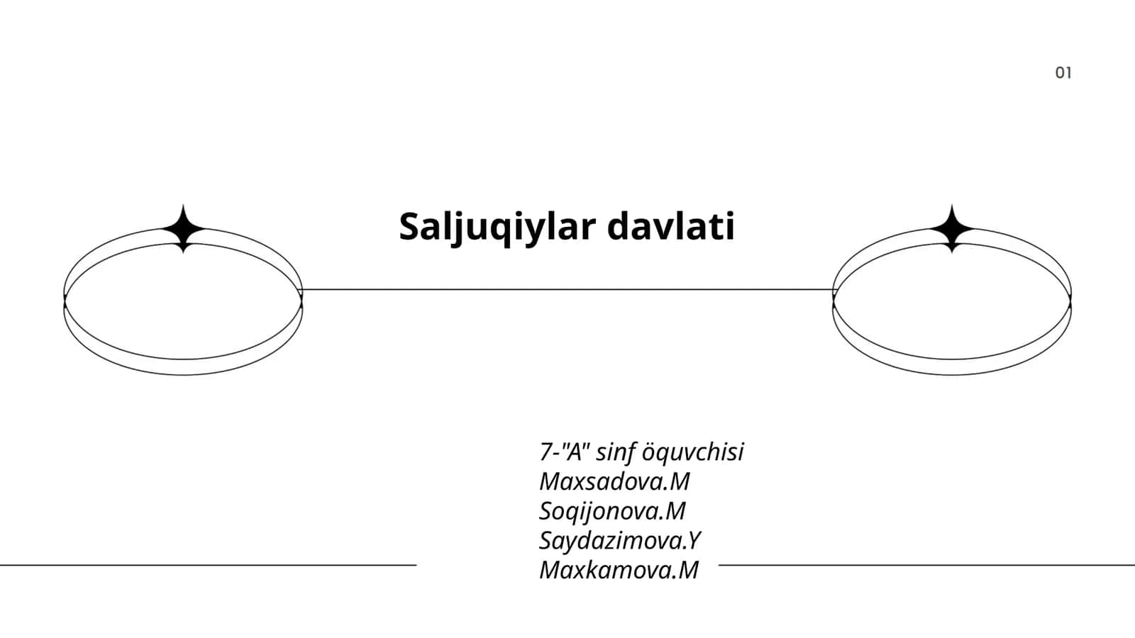Saljuqiylar davlati 7-"A" sinf o'quvchilari uchun 1