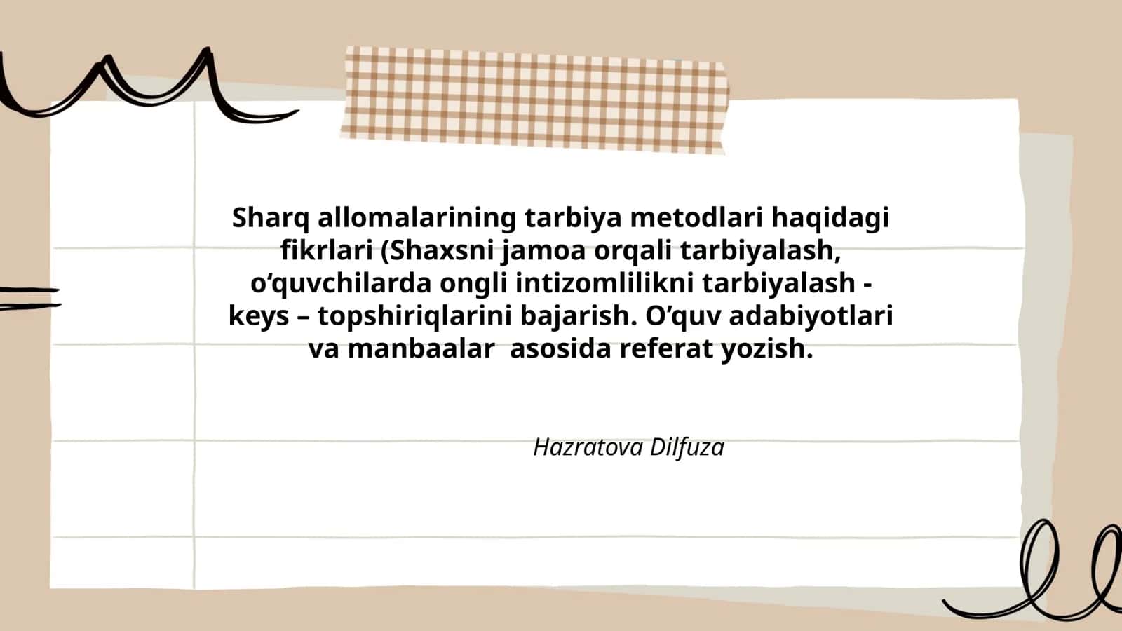 Sharq allomalarining tarbiya metodlari haqidagi fikrlari 1