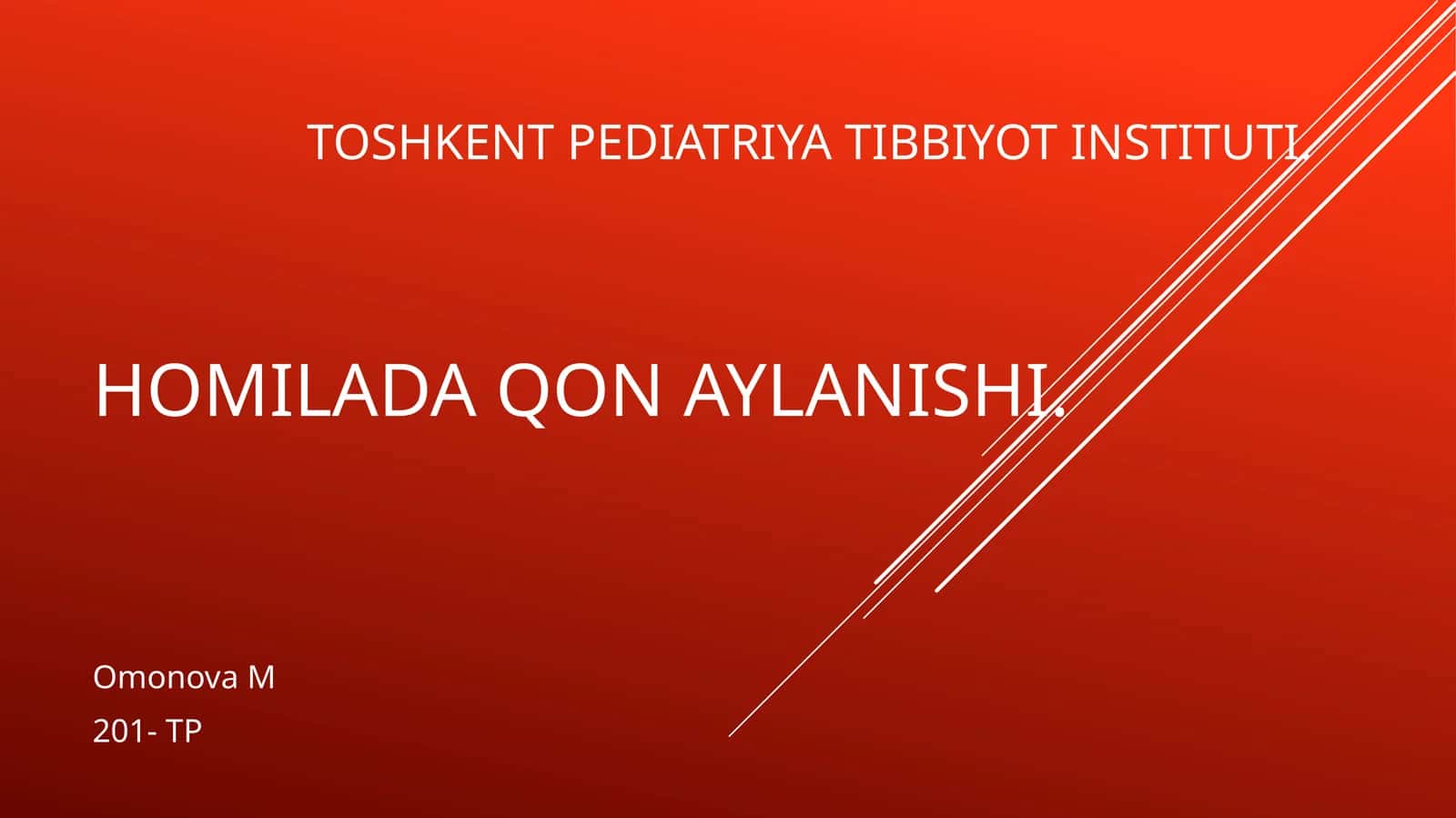 Homilada qonaylanishi 1