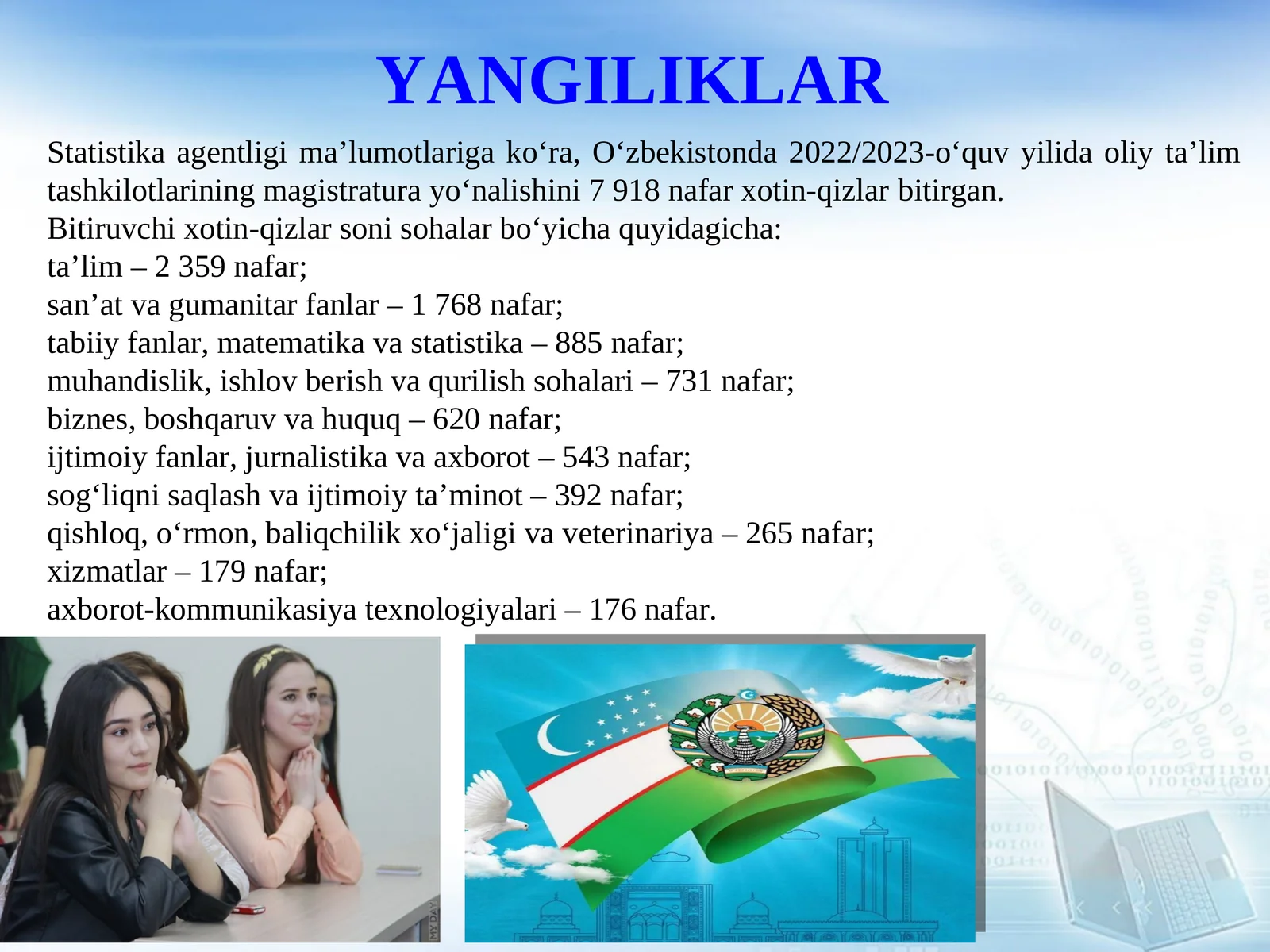 Yangiliklar 1