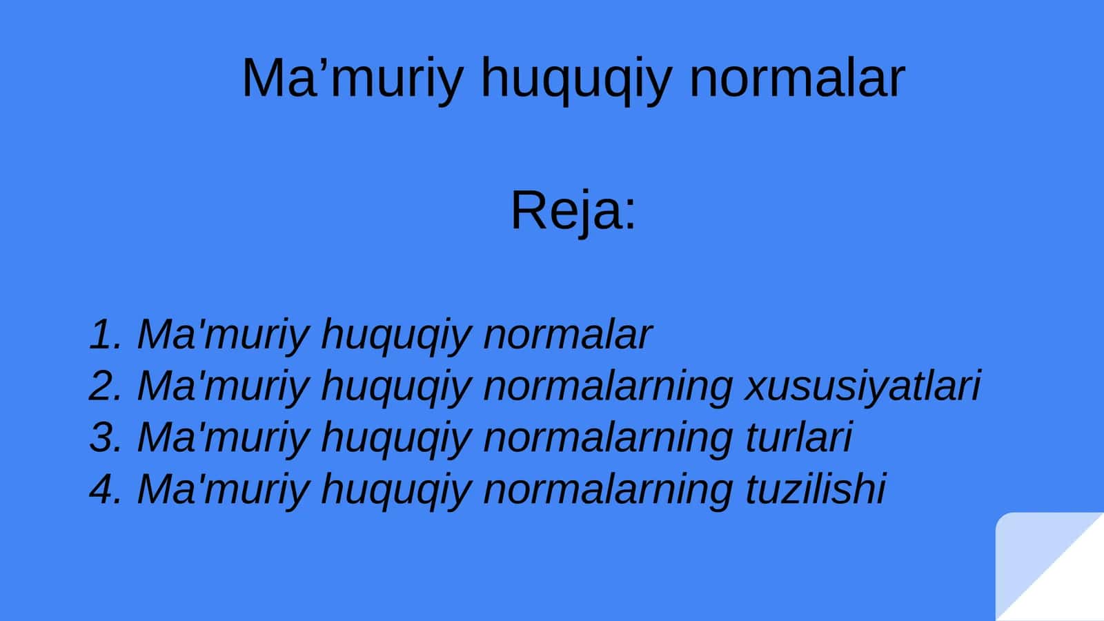 Ma’muriy huquqiy normalar 1