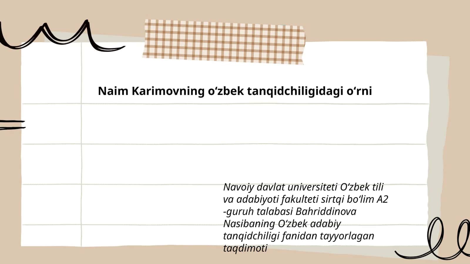 Naim Karimovning oʻzbek tanqidchiligidagi oʻrni 1