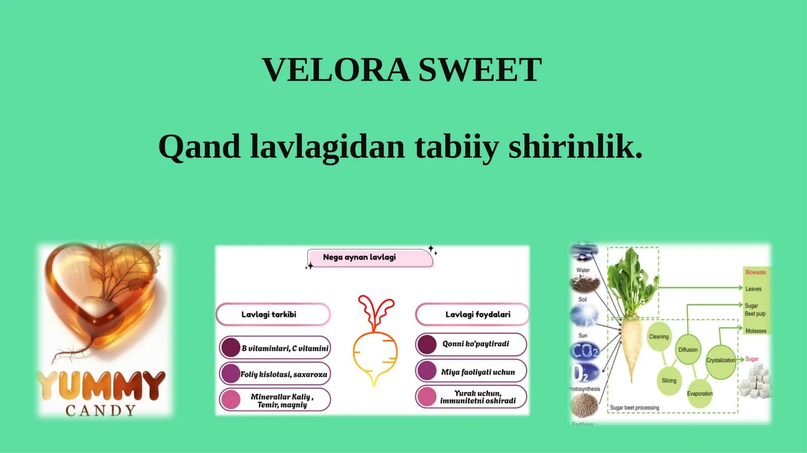 Qand lavlagidan tabiiy shirinlik 1