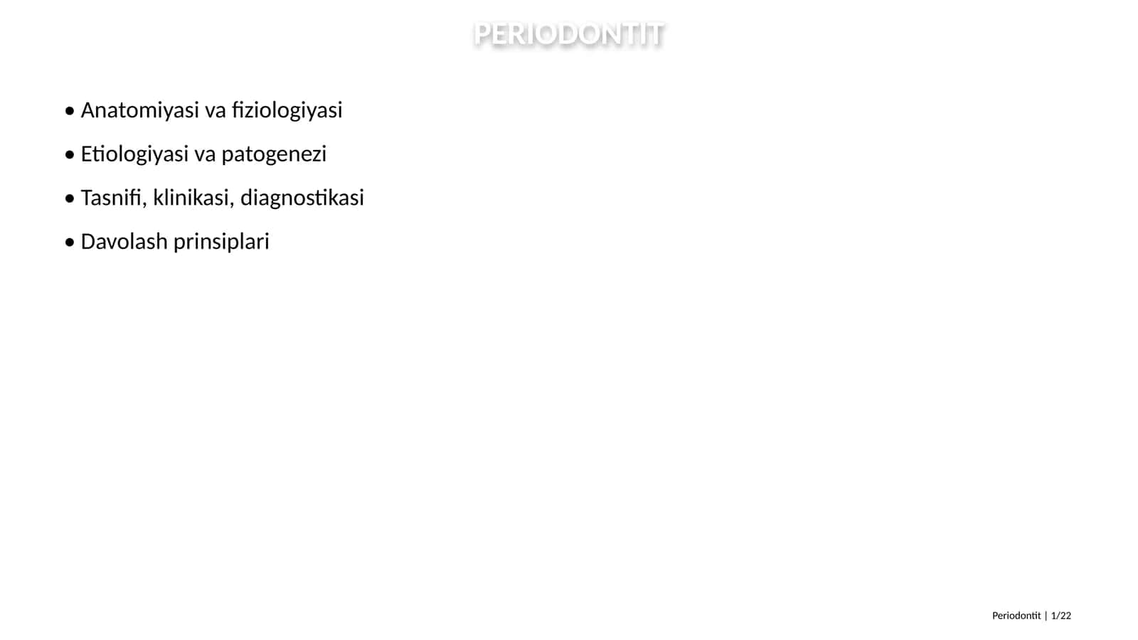 Periodontit 1