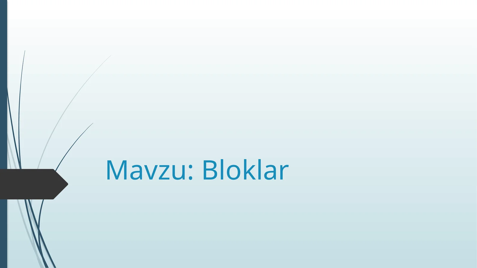 Bloklar 1