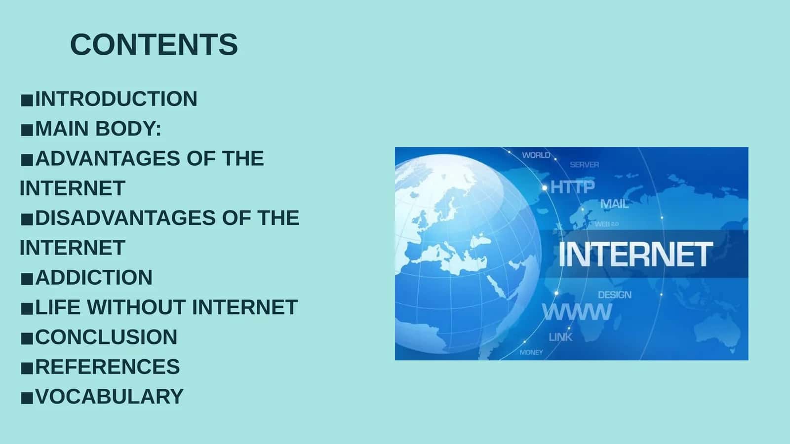 The internet 1