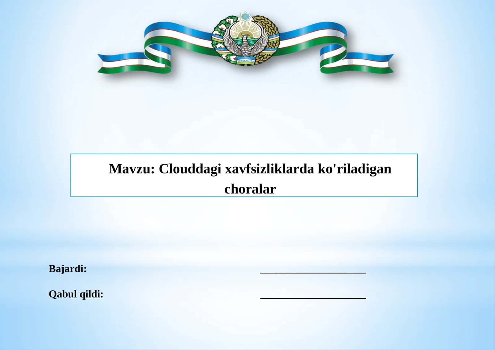 Clouddagixavfsizliklardako'riladiganchoralar 1