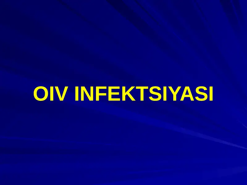OIV INFEKTSIYASI 1