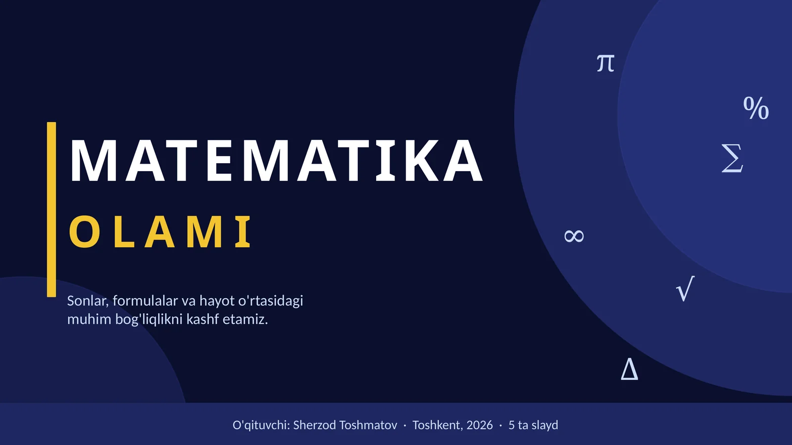 MATEMATIKA OLAMI 1