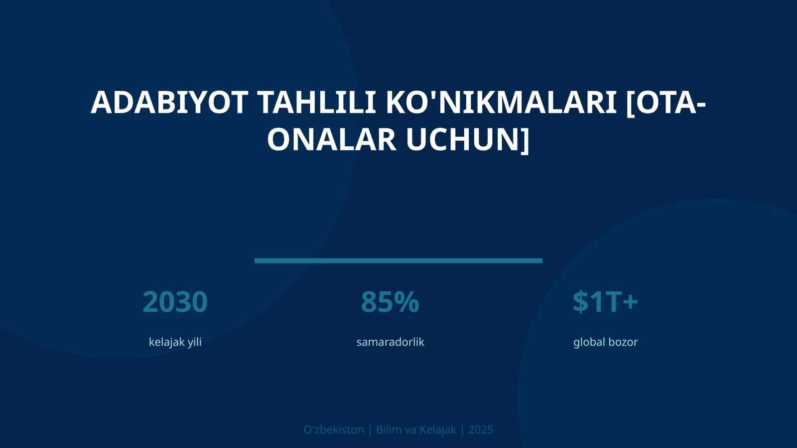 Adabiyot tahlili ko'nikmalari [ota-onalar uchun] 1