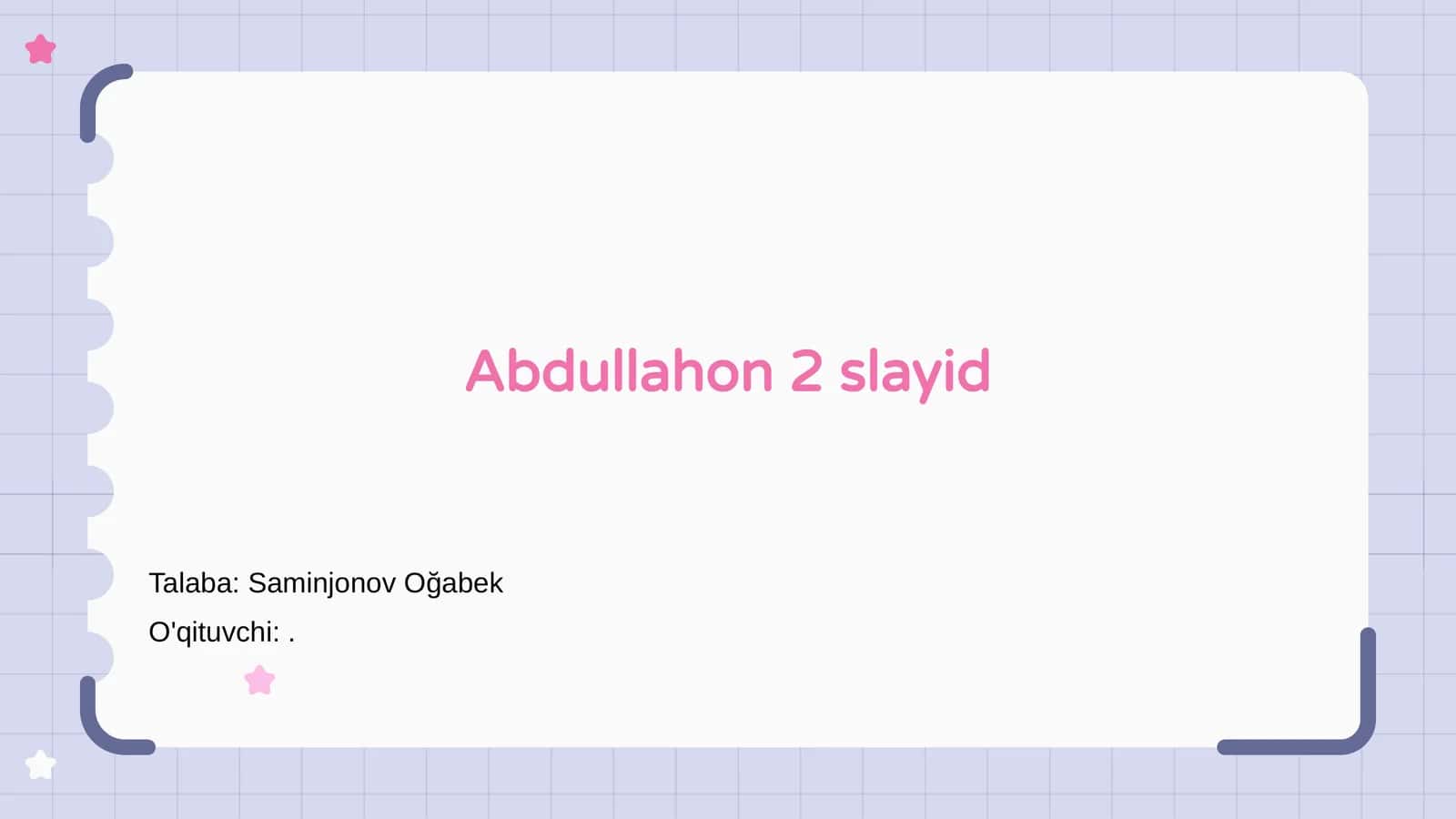 Abdullahon 2 slayid 1