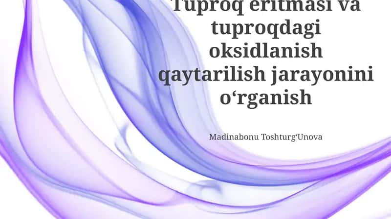 Ob-havo jarayonlari va tuproq onasi materiali 1