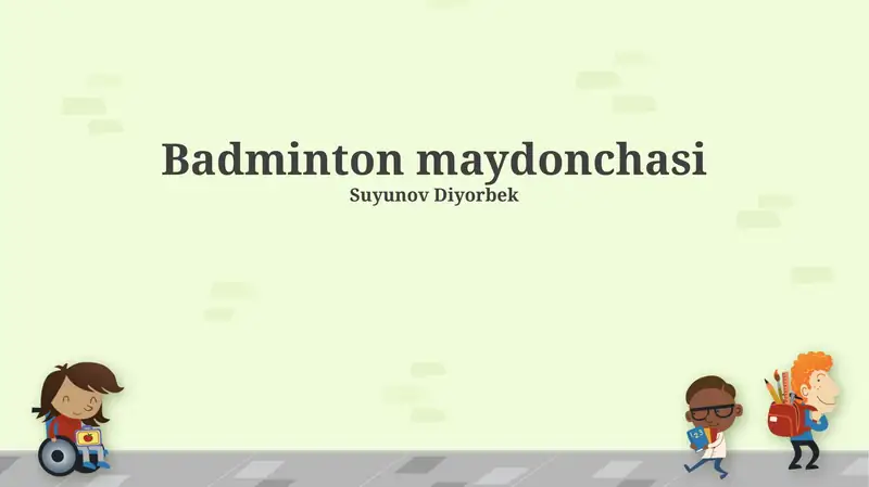 Badminton maydonchasi 1