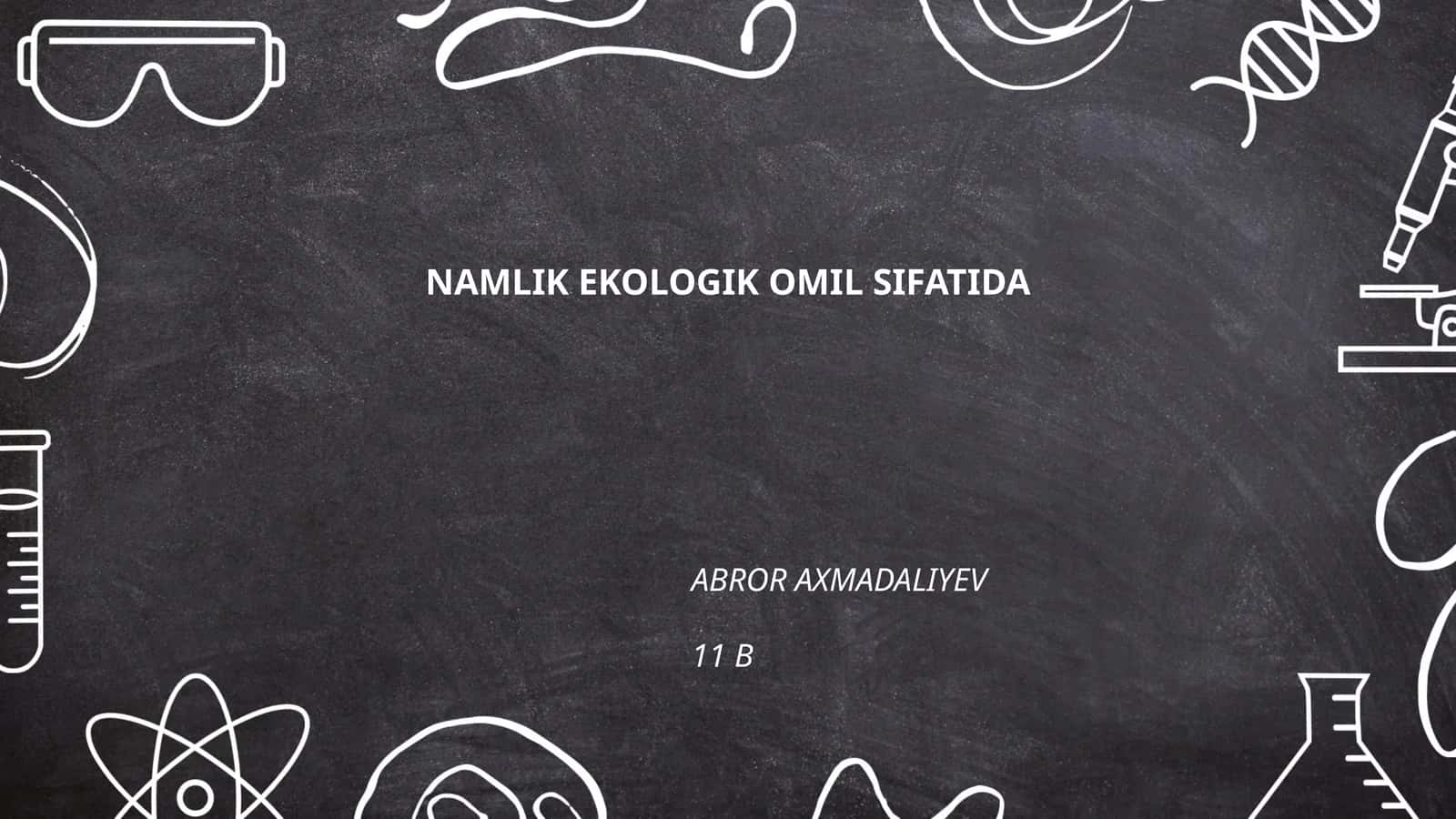 NAMLIK EKOLOGIK OMIL SIFATIDA 1