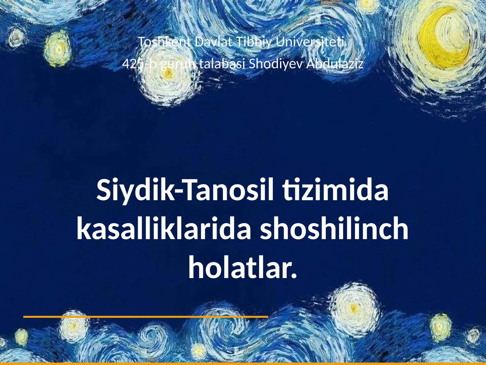 Siydik-Tanosil tizimi 1