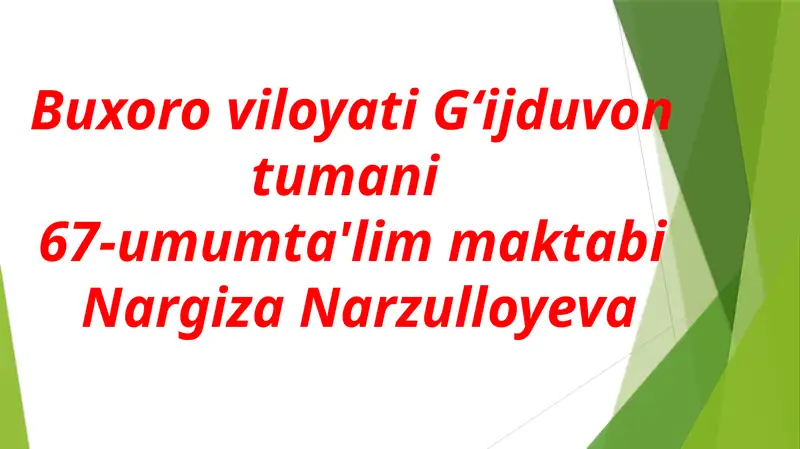 Nostandart masalalar 1