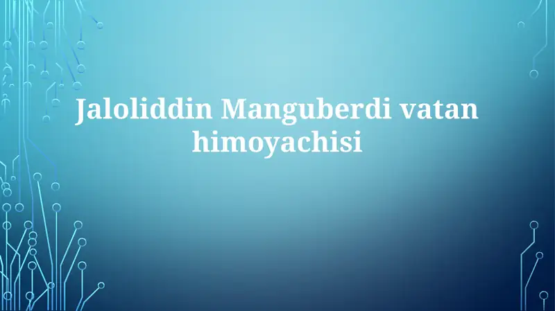 Jaloliddin Manguberdi 1