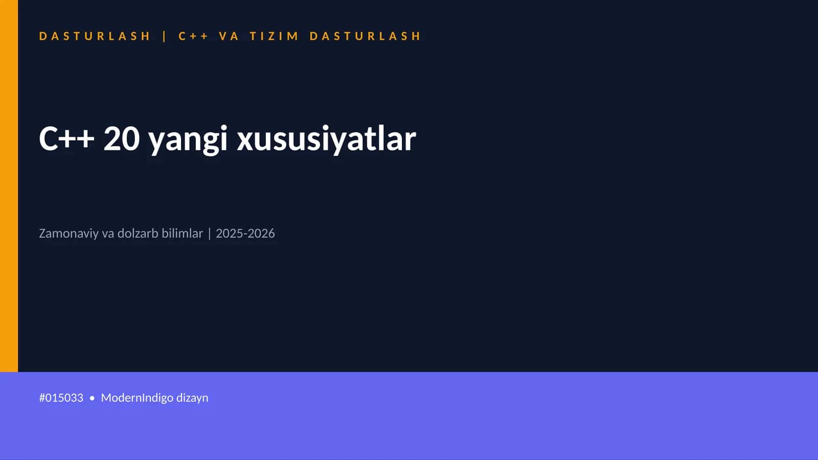 C++ VA TIZIM DASTURLASH 1