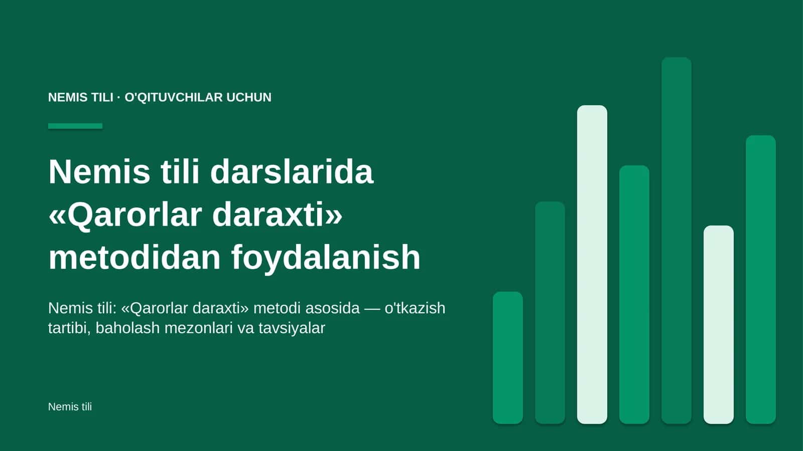 nemis tili darslarida qarorlar daraxti metodidan foydalanish 5639 1