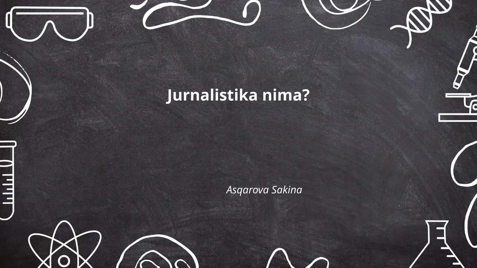 Jurnalistika tarixi 1
