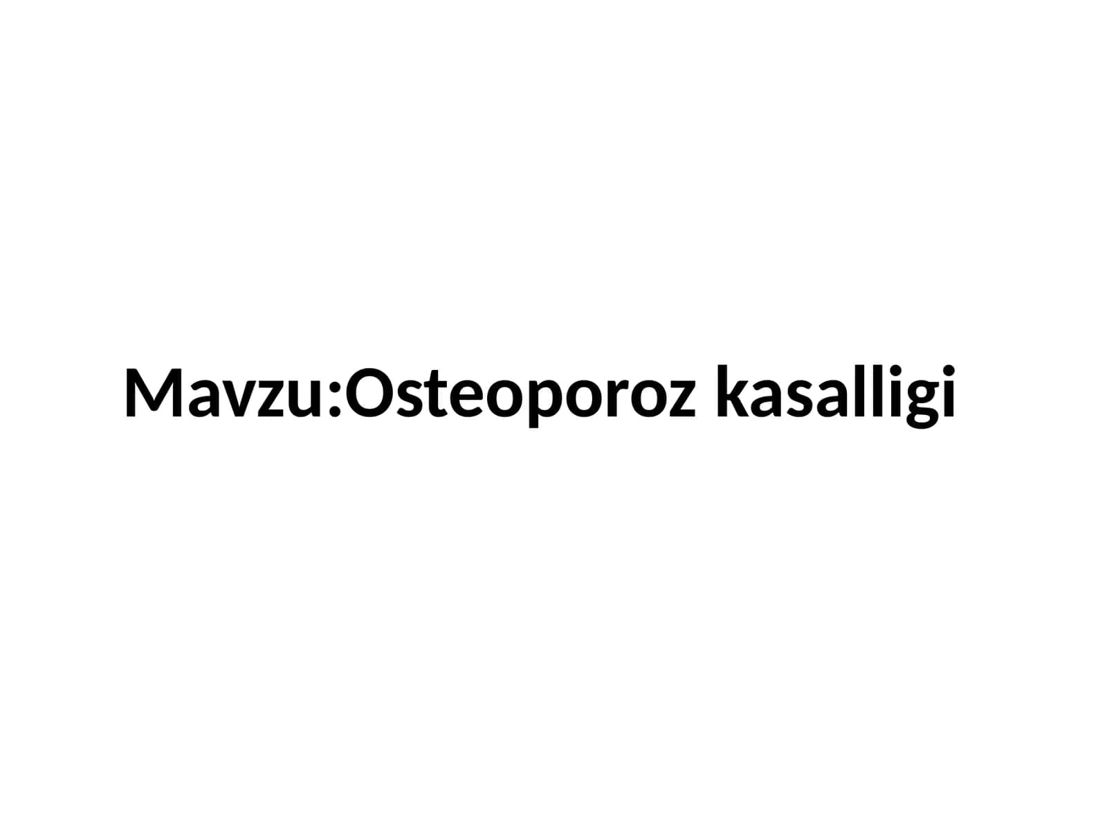 Osteoporoz 1