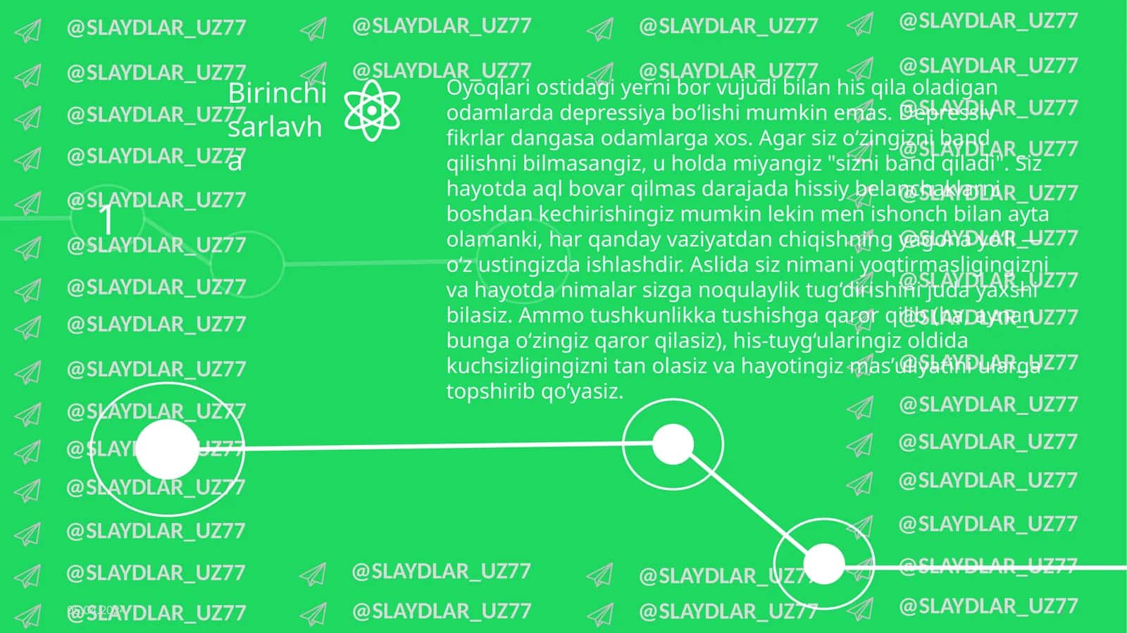 Depressiya bilan boshqarish 1