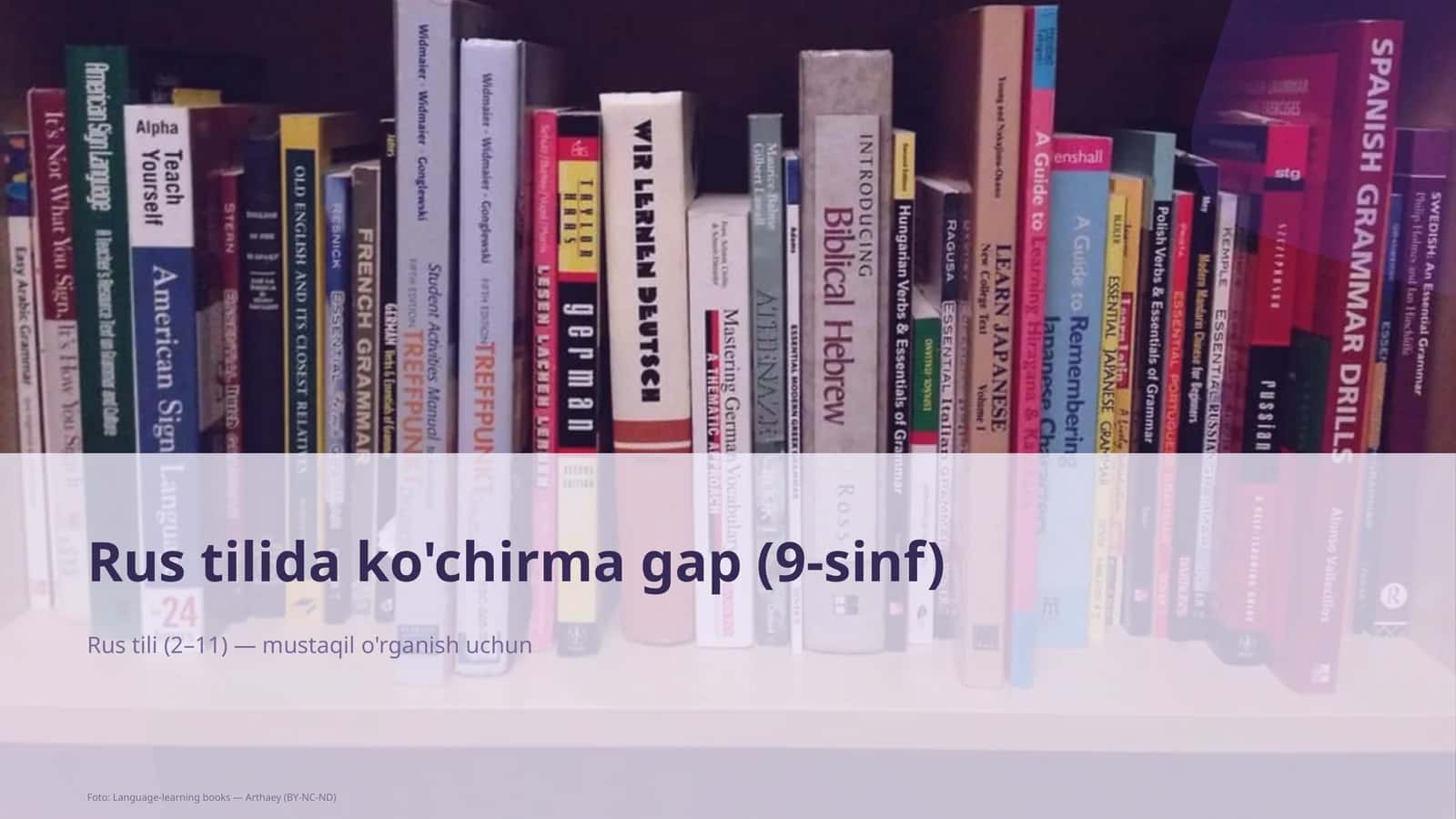 Rus tilida ko'chirma gap (9-sinf) 1