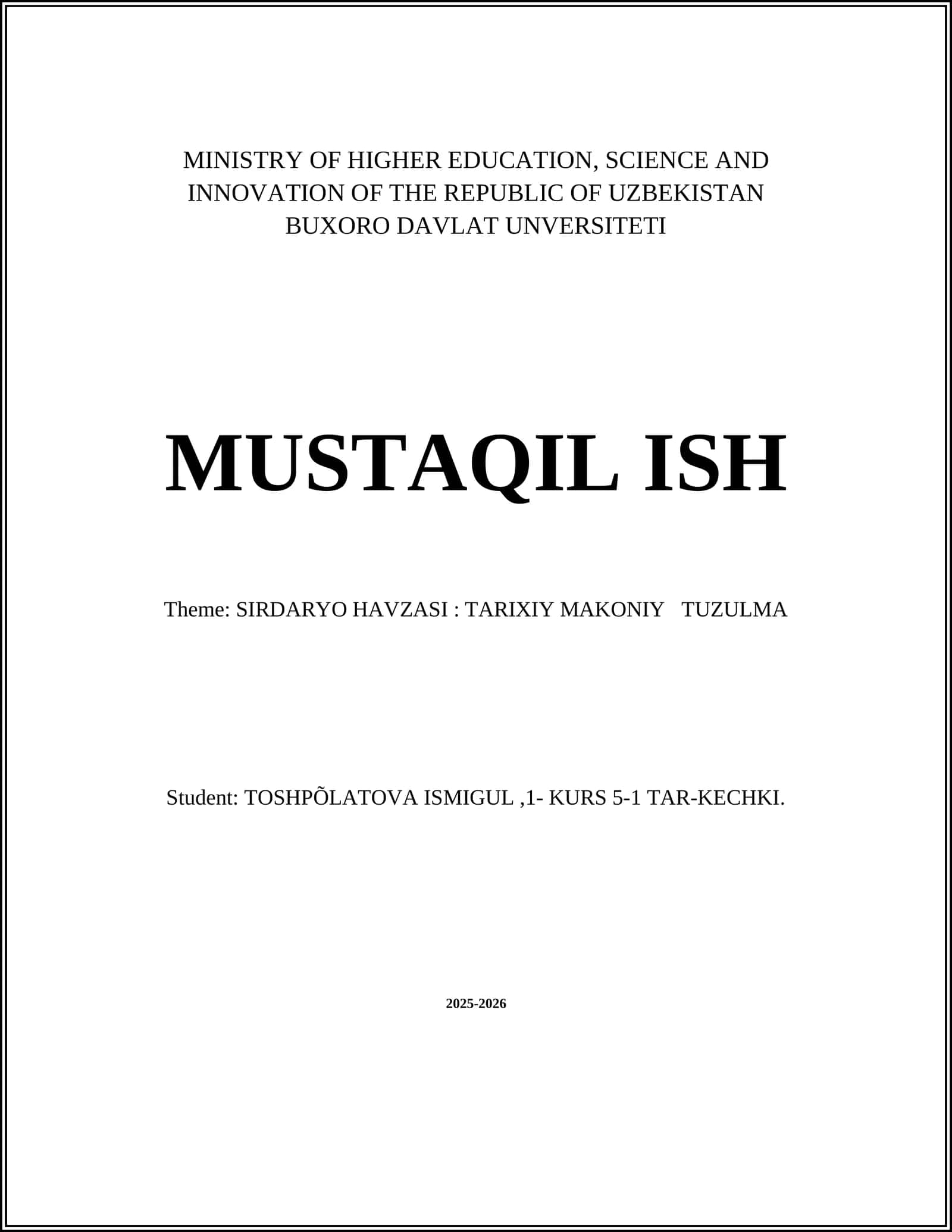 SIRDARYO HAVZASINING TARIXIY MAKONLARI 1