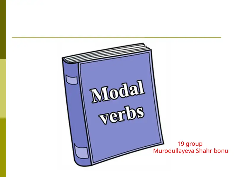 MODAL VERBS 1