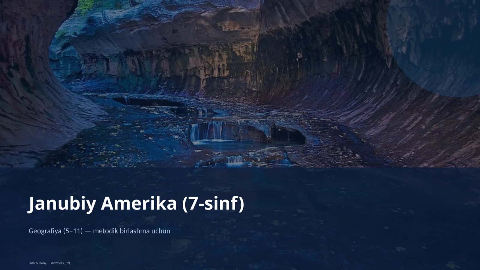 Janubiy Amerika (7-sinf) 1