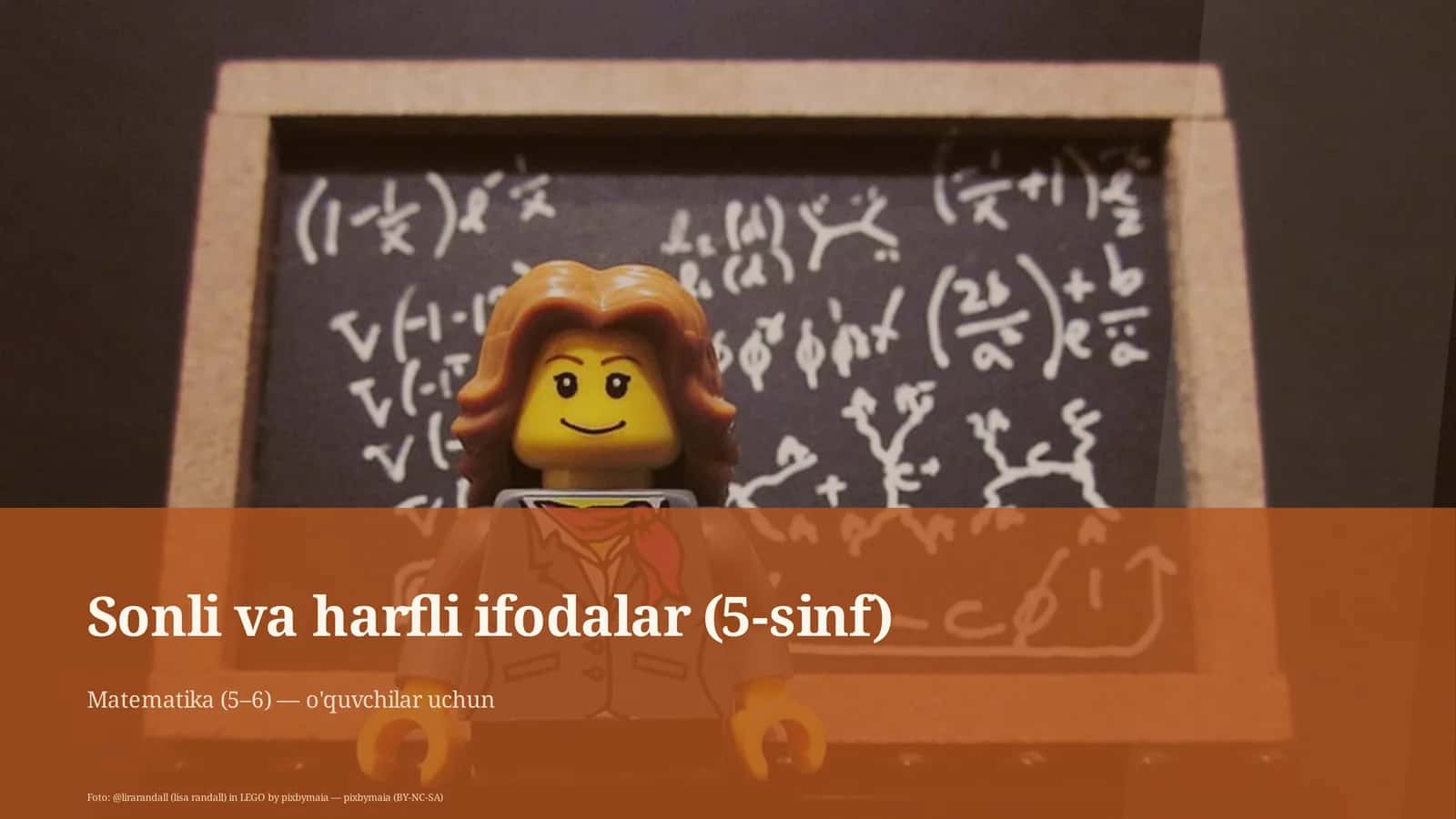 Sonli va harfli ifodalar (5-sinf) 3