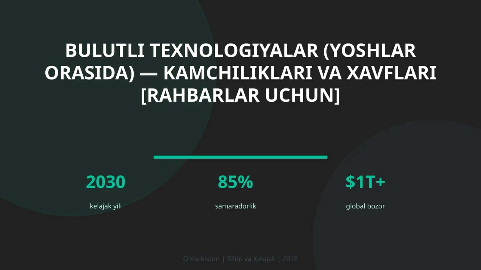 Bulutli texnologiyalar (yoshlar orasida) — kamchiliklari va xavflari [rahbarlar uchun] 1