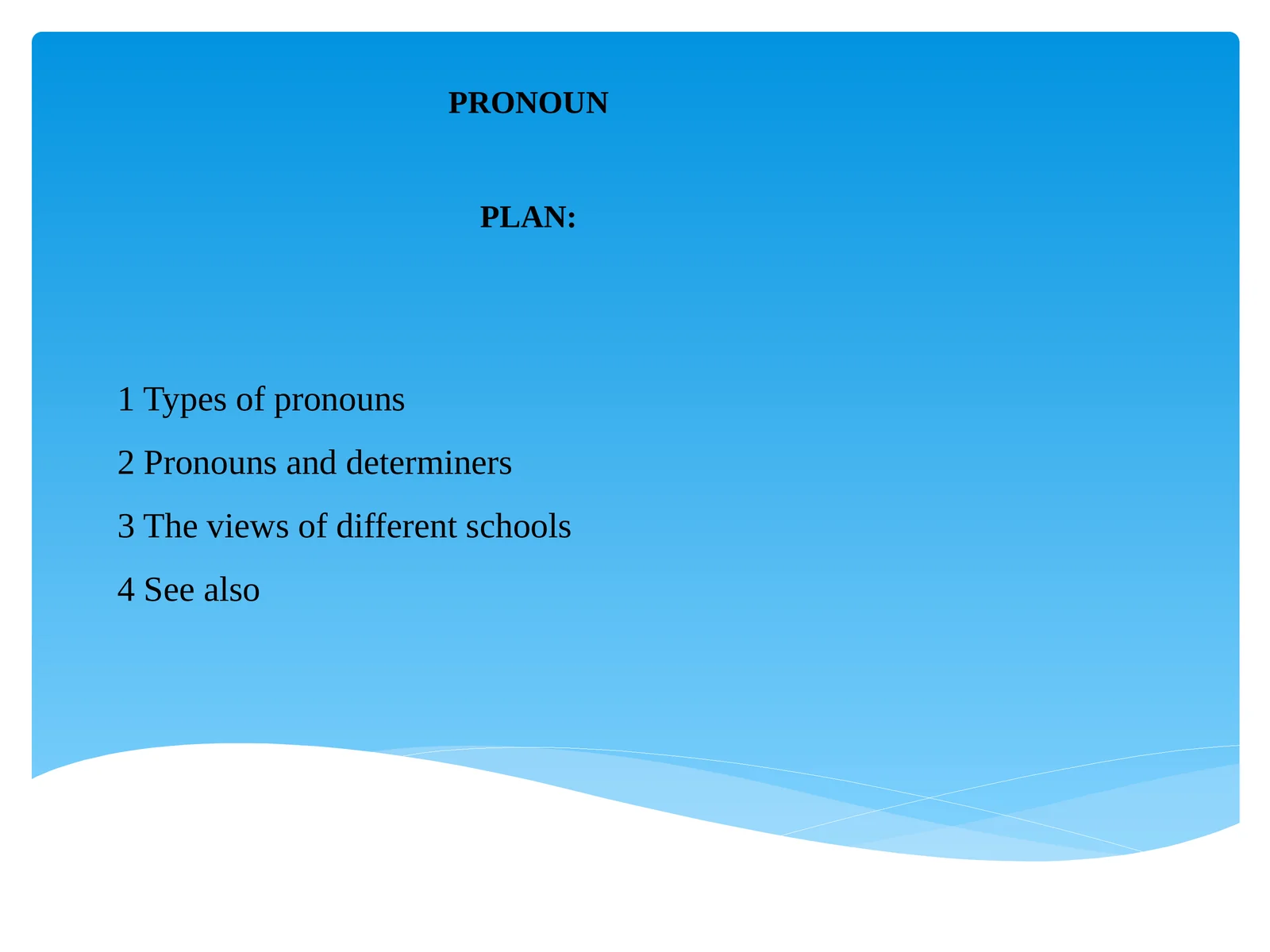 Pronouns 1