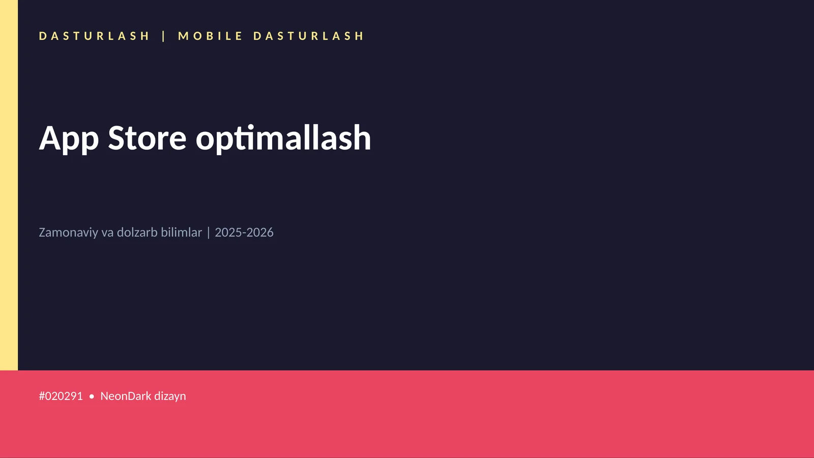 App Store optimallash 1