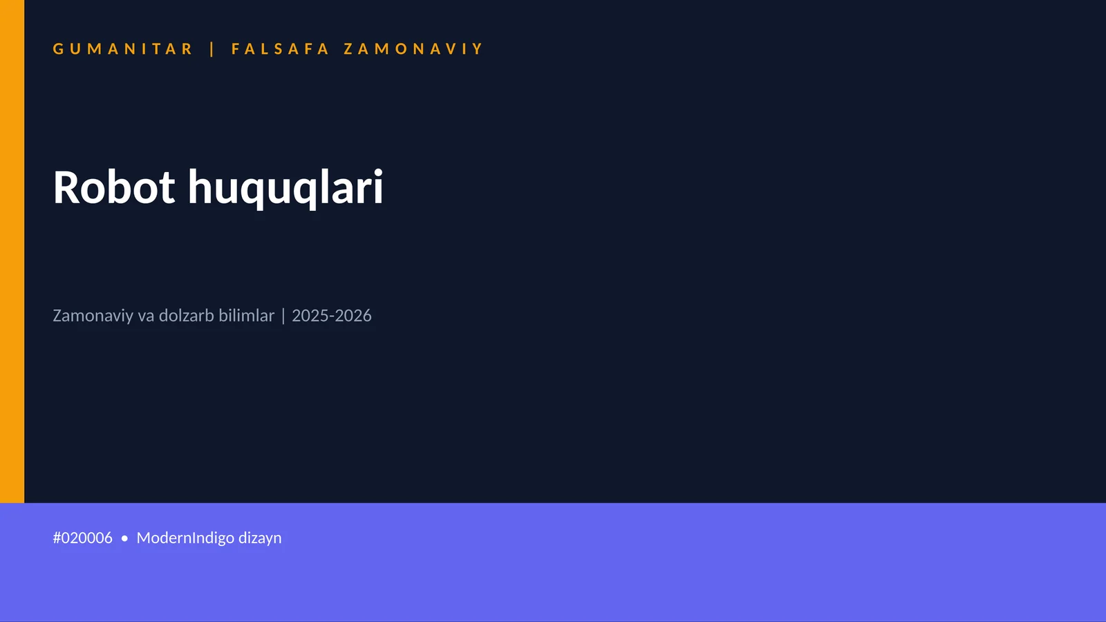 Robot huquqlari 1